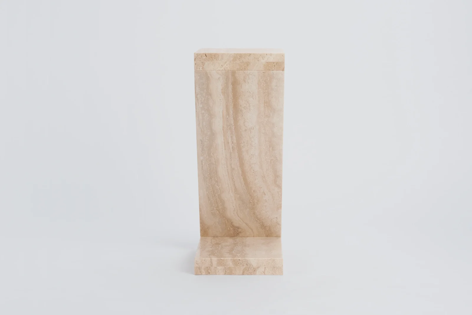 Travertine Side Table — 3