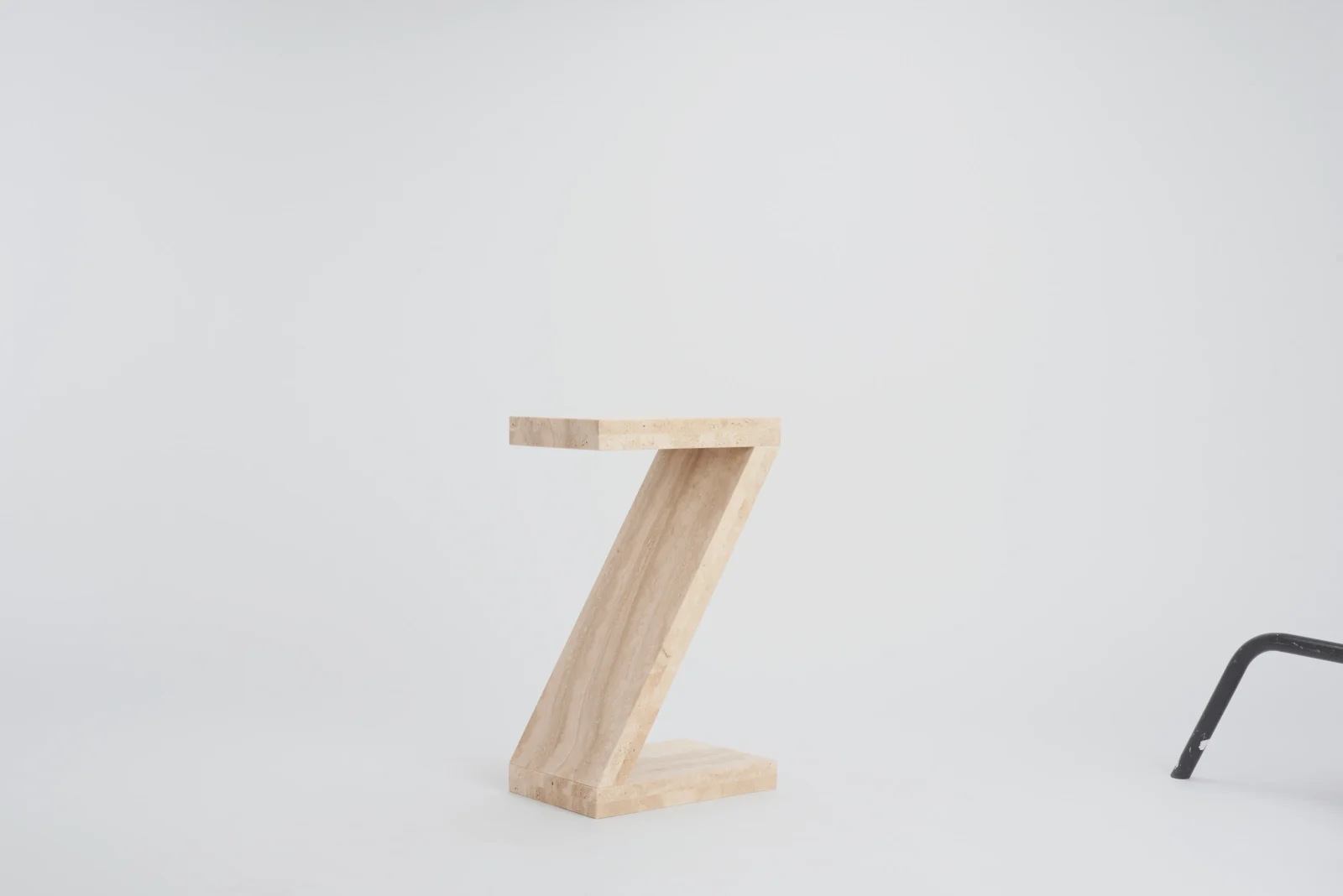 Travertine Side Table — 5