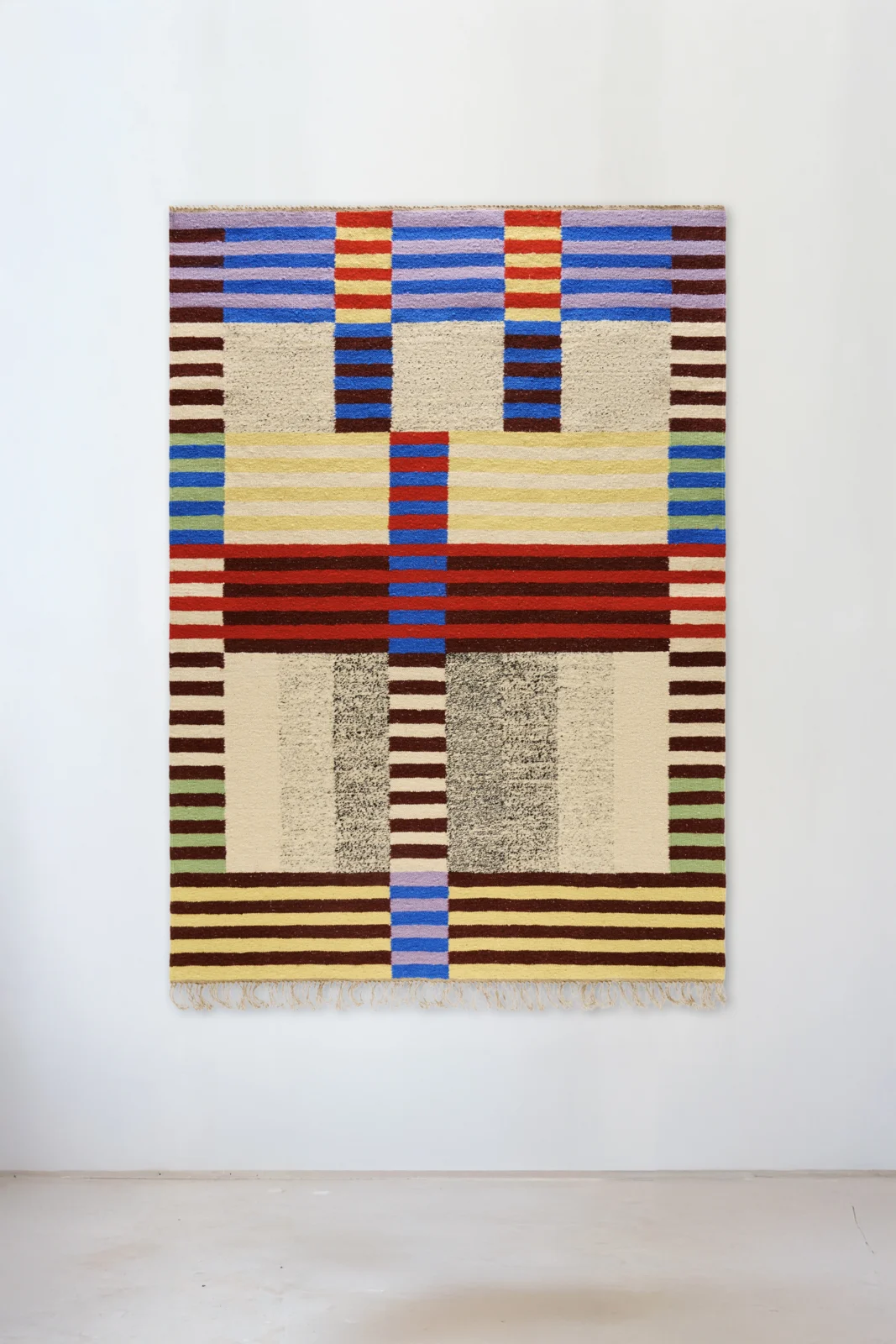 handwoven flatweave in wool and linen