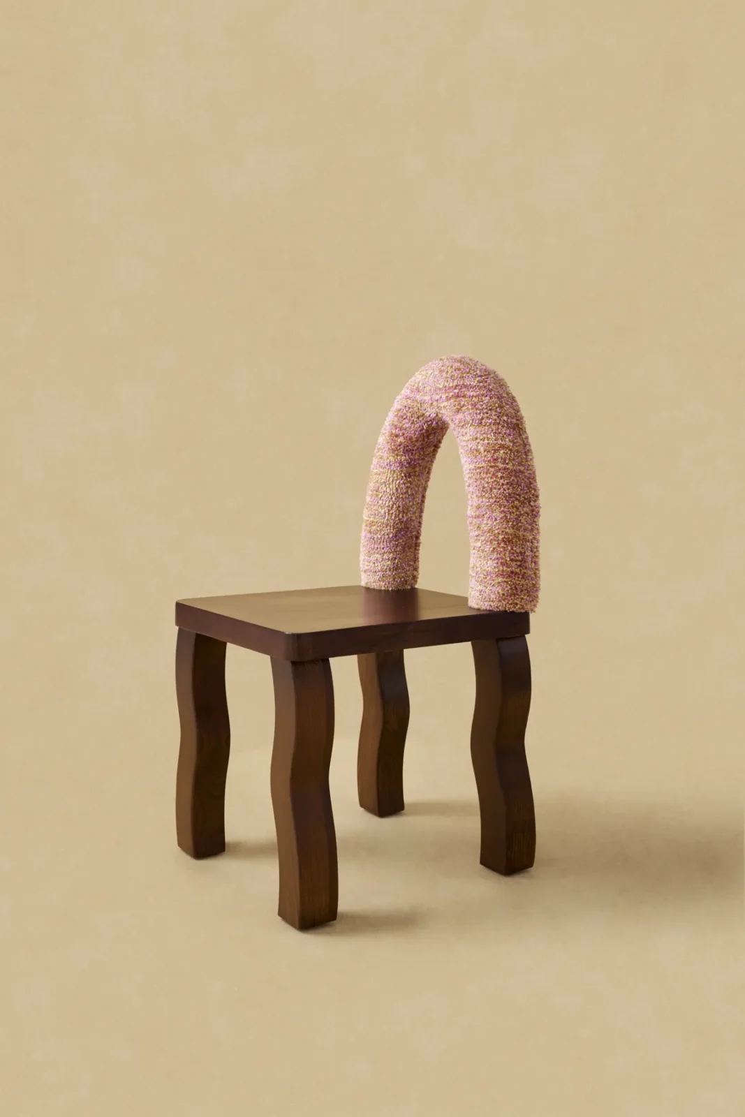 Honey - Squiggle Oak Wood Chair — 2