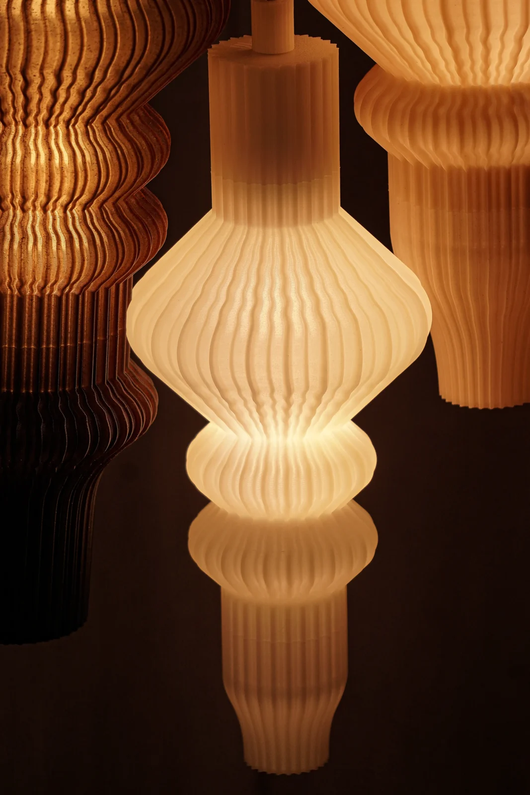 Vira Triptych Ceiling Lamp In Bio Plastic — 2