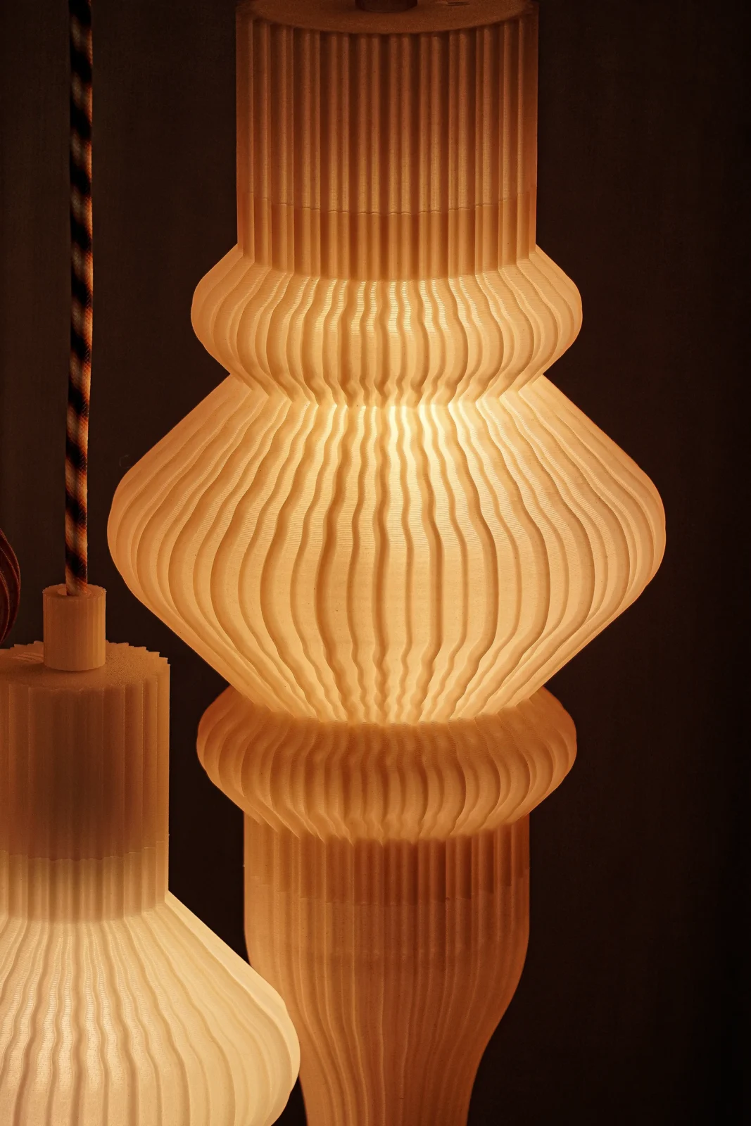 Vira Triptych Ceiling Lamp In Bio Plastic — 3