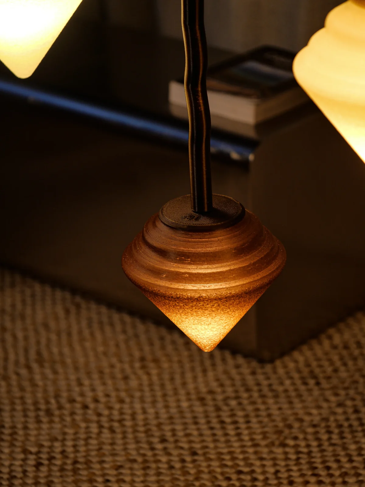 Pendulum Triptych Ceiling Lamp In Bio Plastic — 2