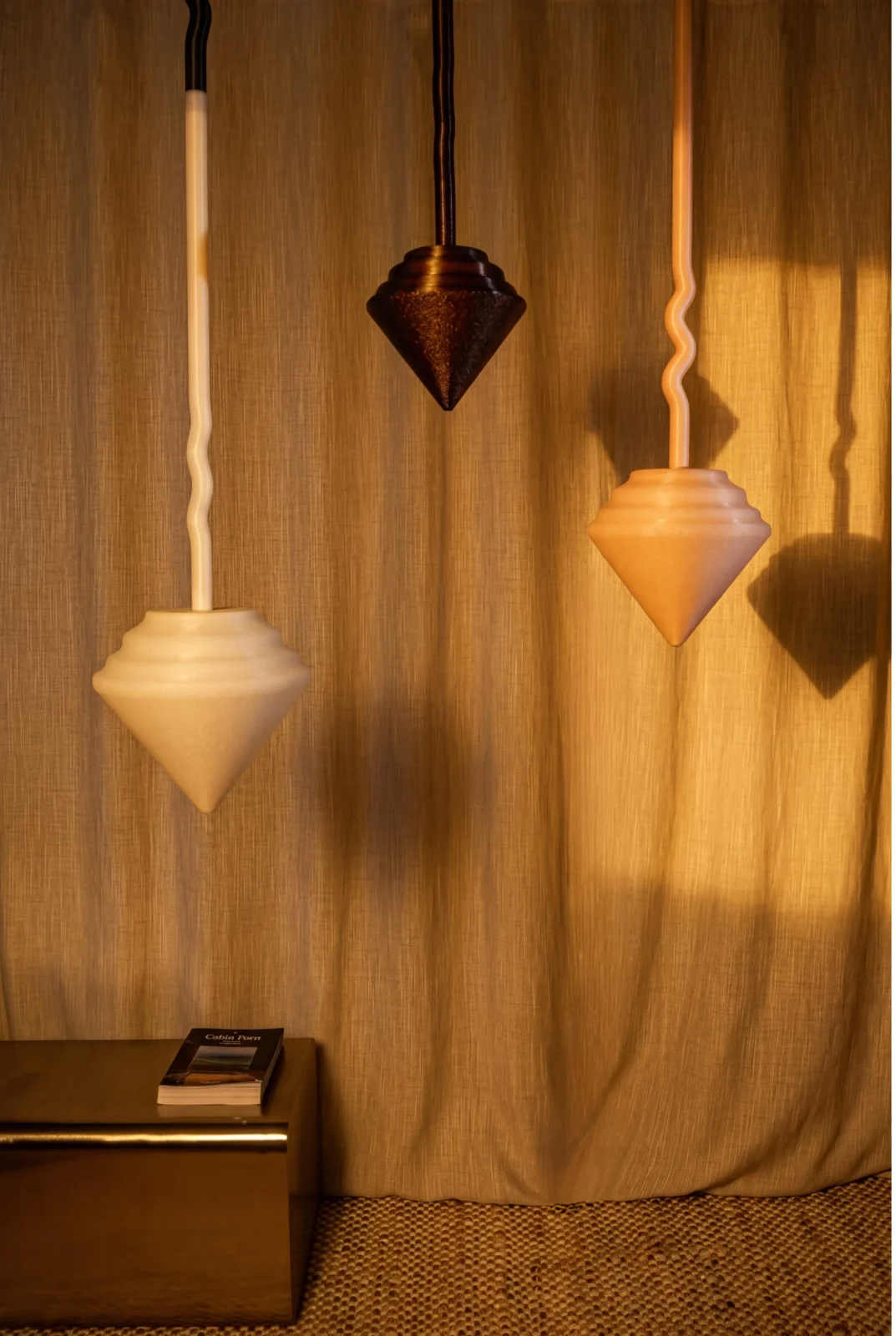 Pendulum Triptych Ceiling Lamp In Bio Plastic — 4