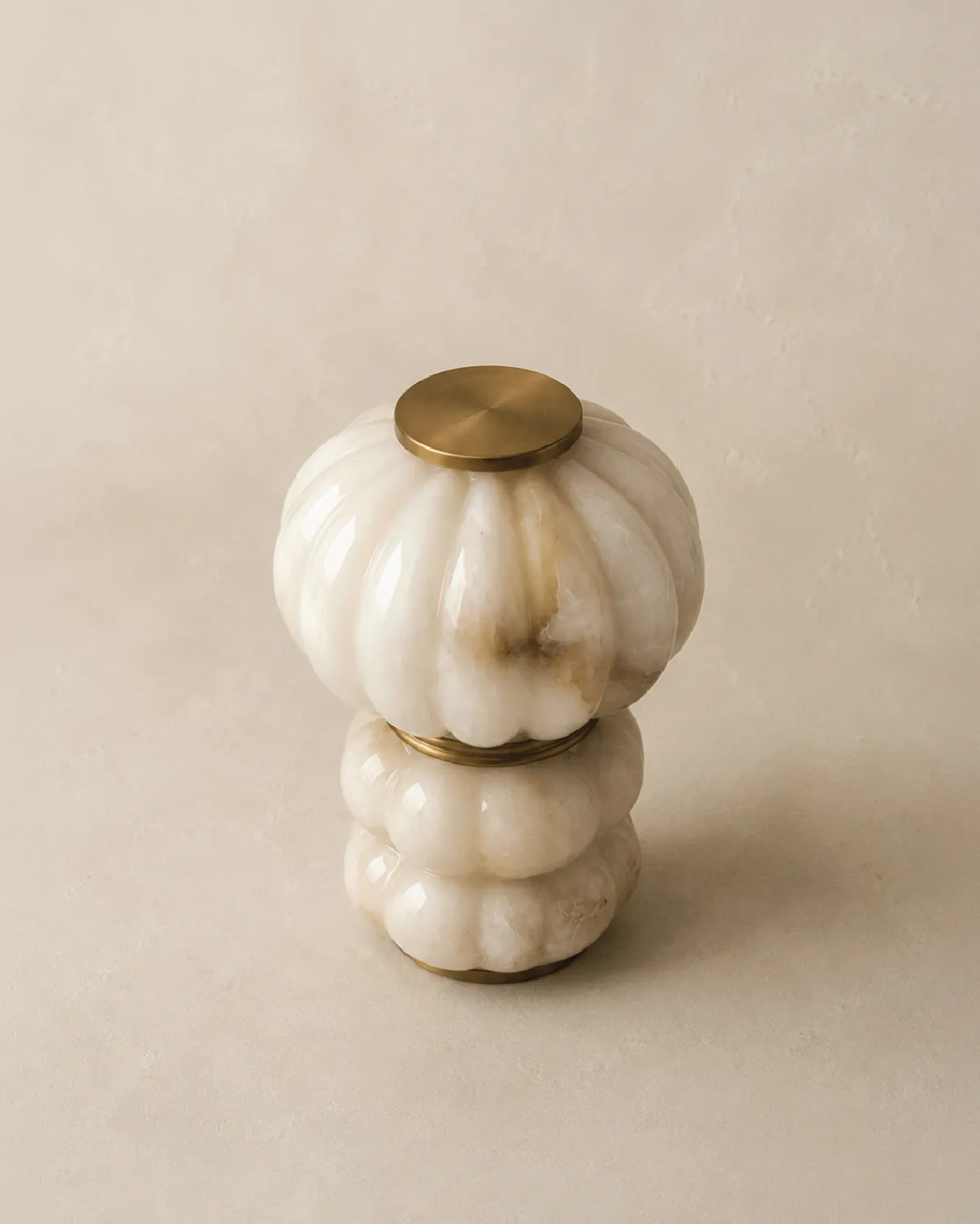 Lunel Table Lamp in Alabaster — 3