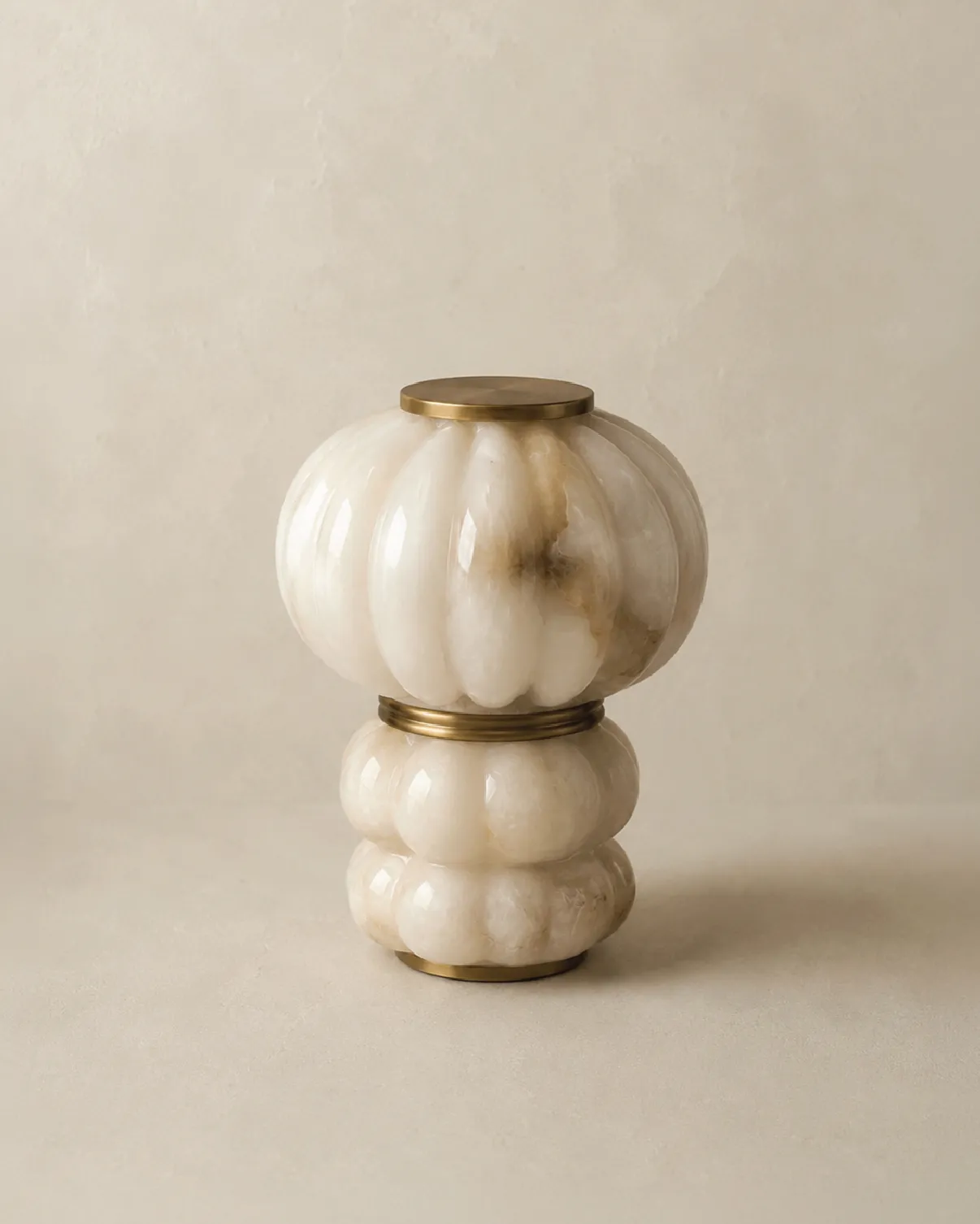 Lunel Table Lamp in Alabaster — 5