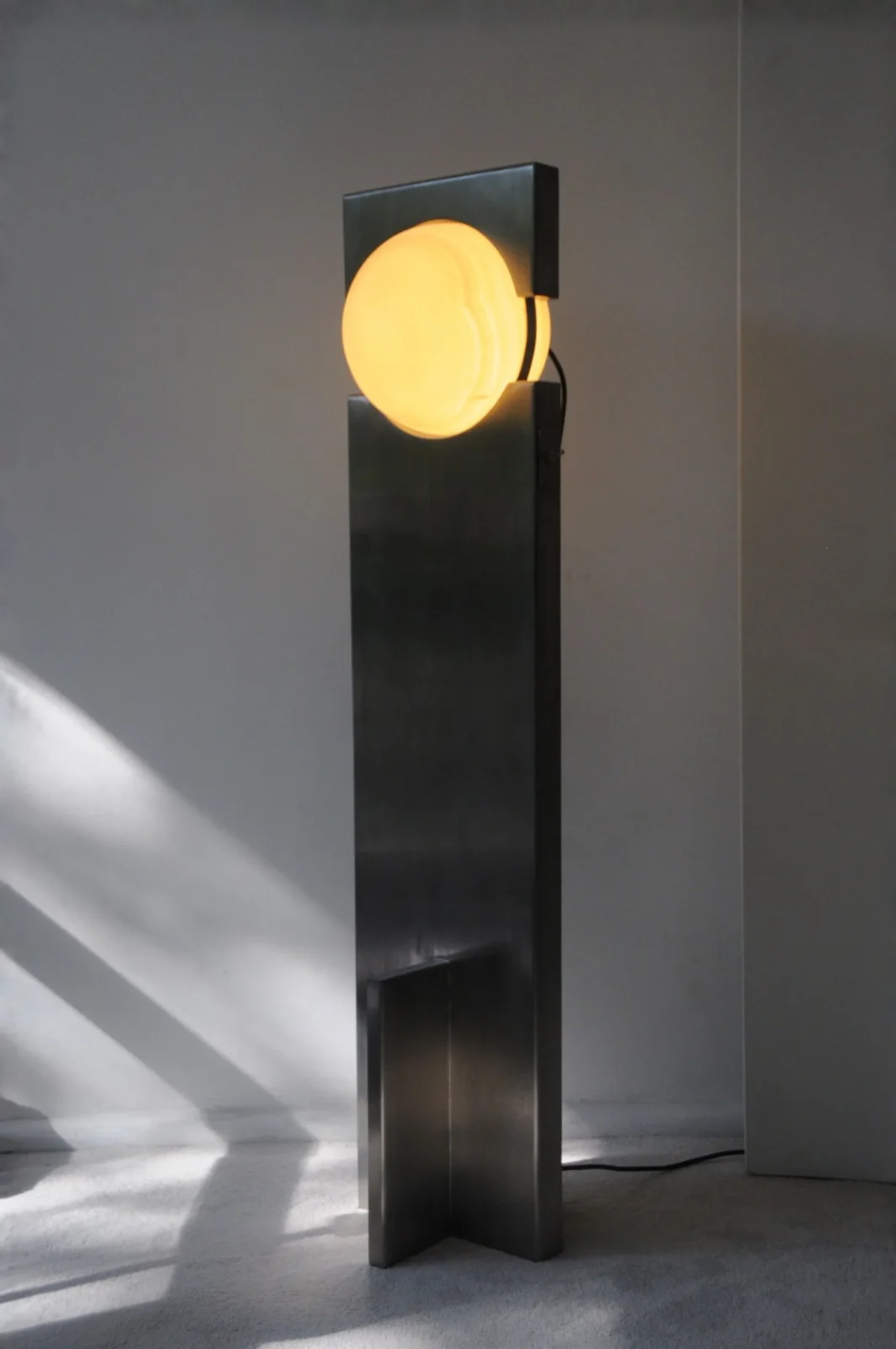 Hero Lamp Floor Lamp In Stainless Steel And Acrylic — 12