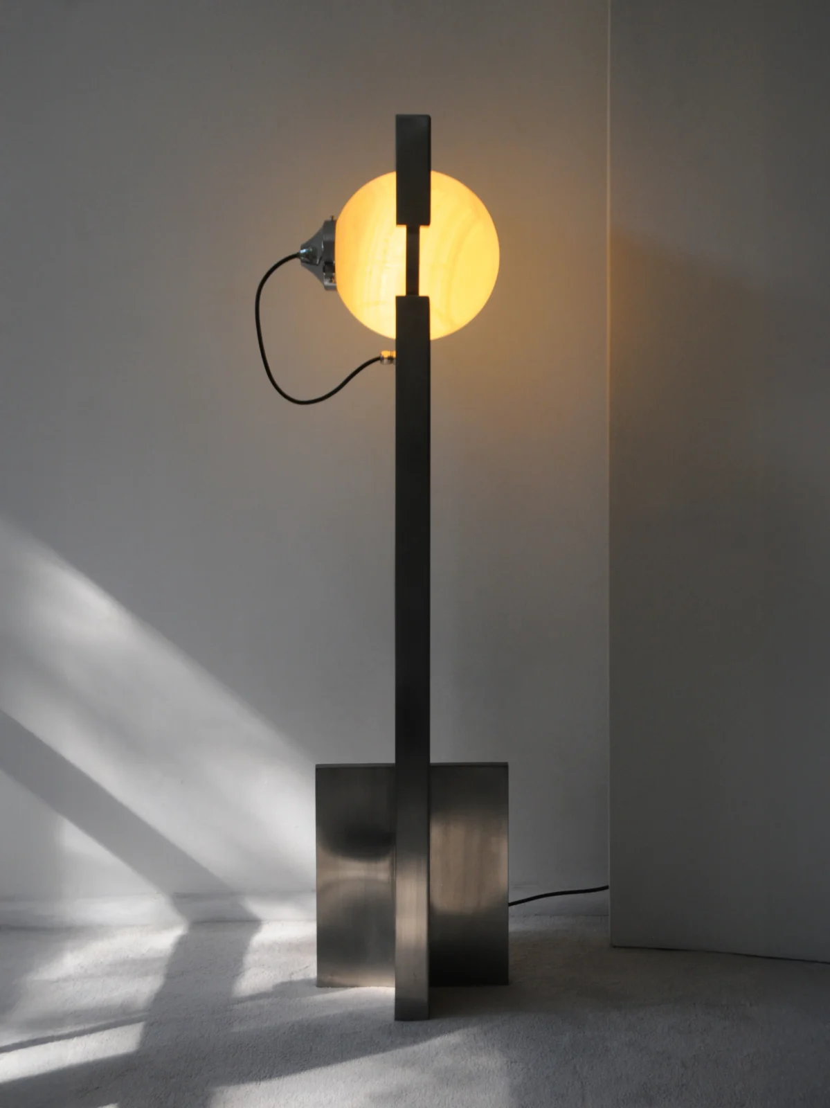 Hero Lamp Floor Lamp In Stainless Steel And Acrylic — 13