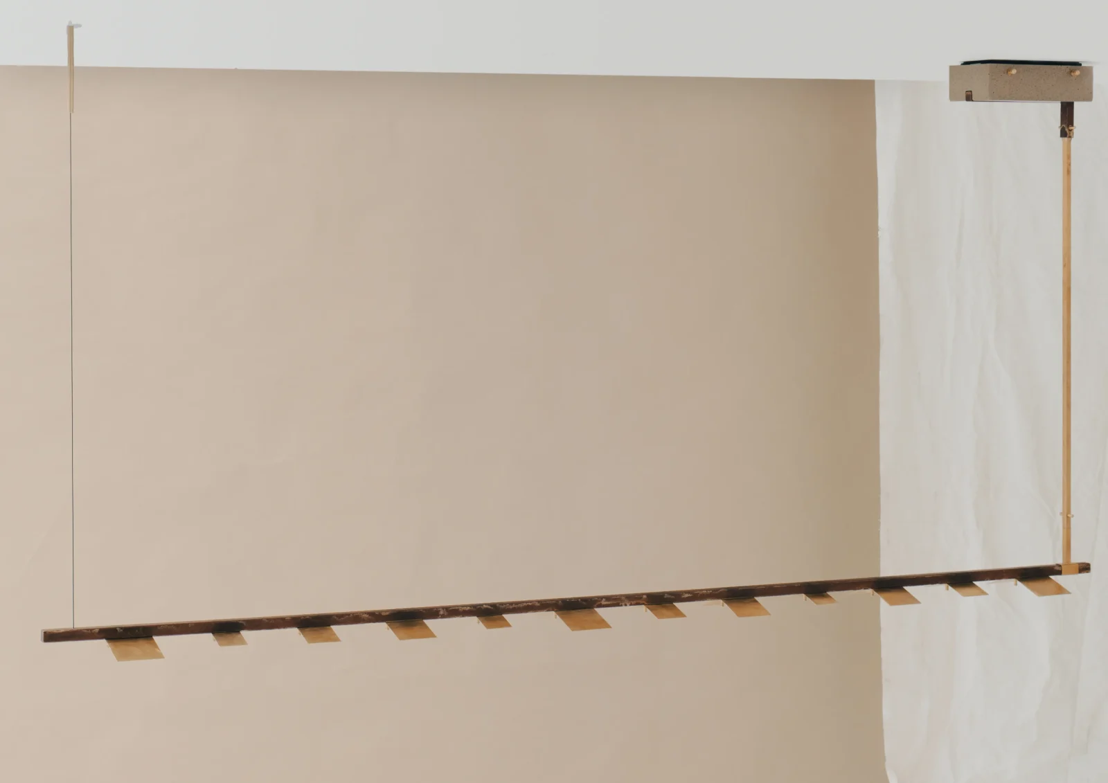 Citiez 0.3 Pendant Lamp in Brass and Steel — 2