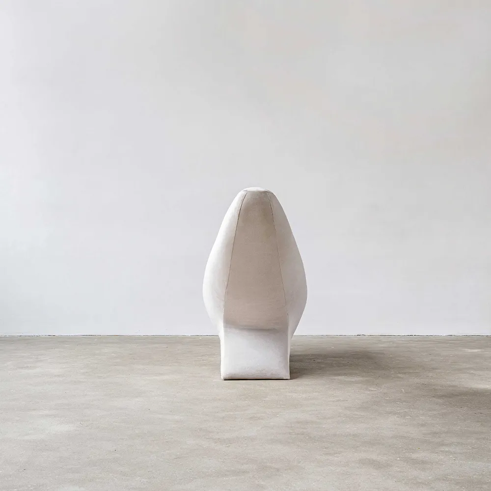 Tuman Lounge Chair in Textiles and Wood — 13