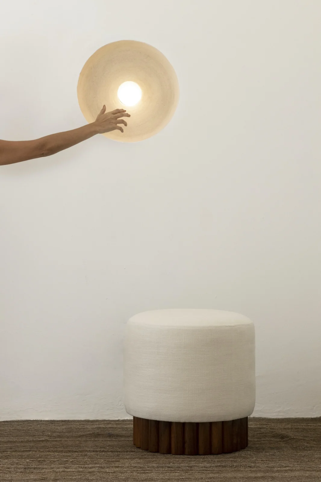 Loto Pouf In Linen — 8