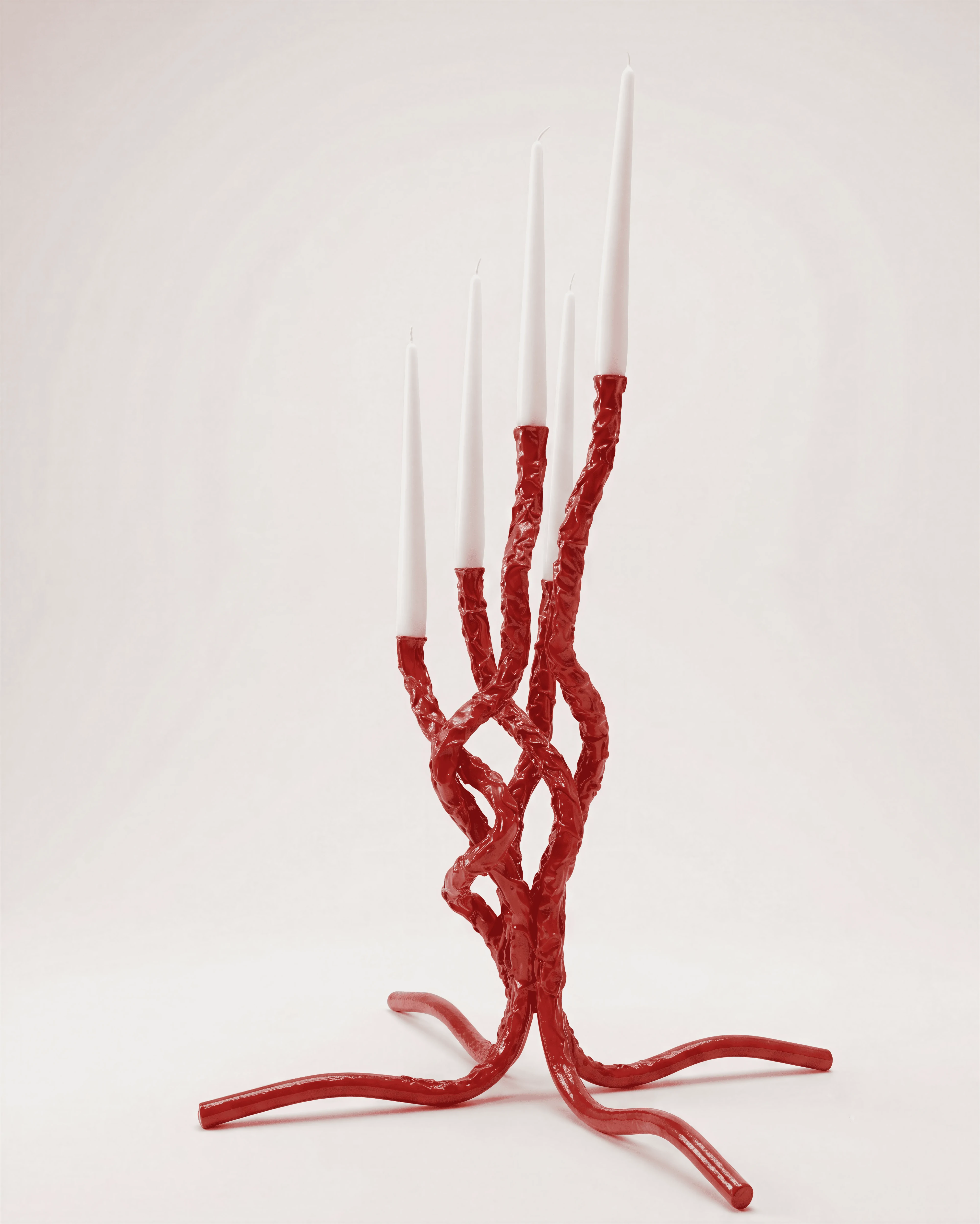 Stroma hand-forged wrought iron candelabra