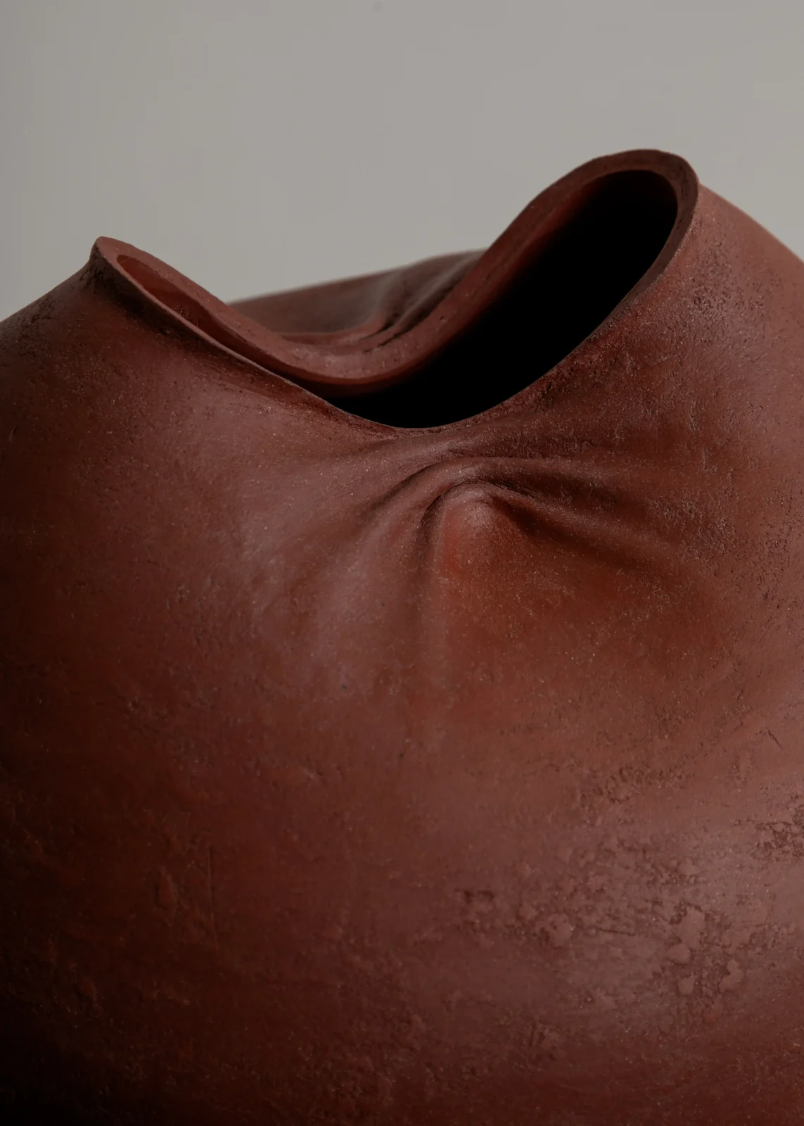 Indent(ation) - Terracotta Sculptural Ceramic Vessel — 3
