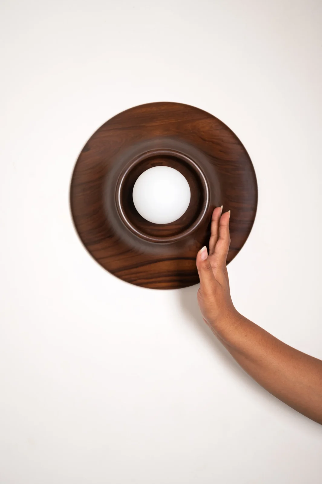 Paten Wall Sconce in Teak Wood — 4