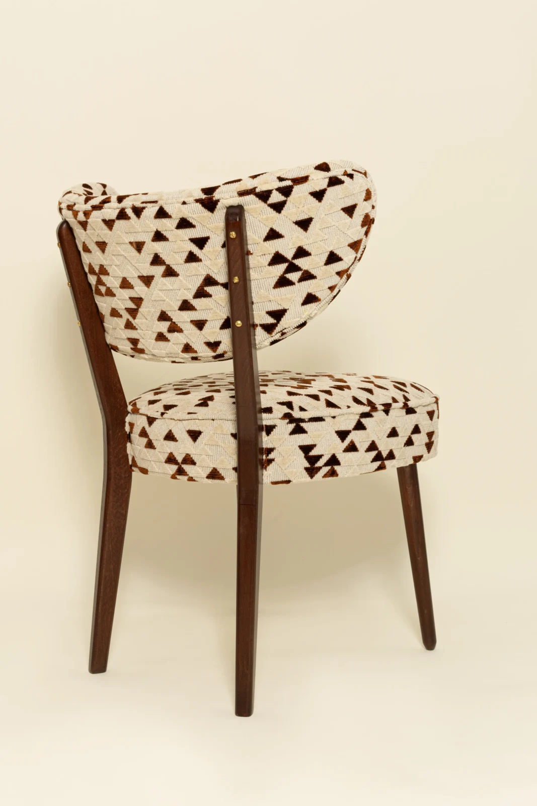 Dining Chair, Leopard Jacquard By Edmond Petit, Walnut Wood, Vintola Studio — 6