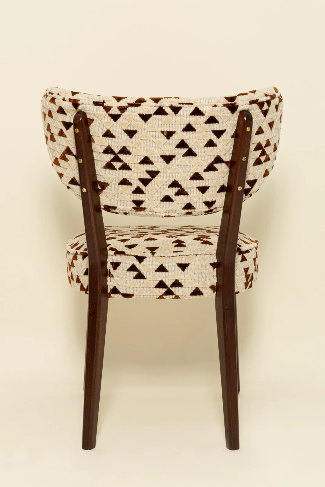 Dining Chair, Leopard Jacquard By Edmond Petit, Walnut Wood, Vintola Studio — 4