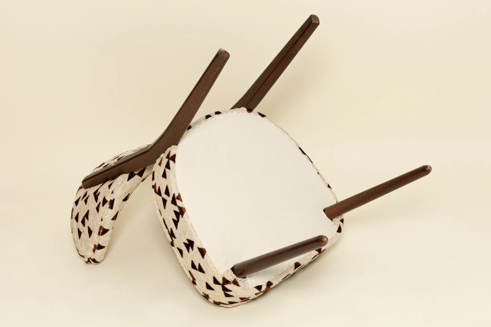 Dining Chair, Leopard Jacquard By Edmond Petit, Walnut Wood, Vintola Studio — 5