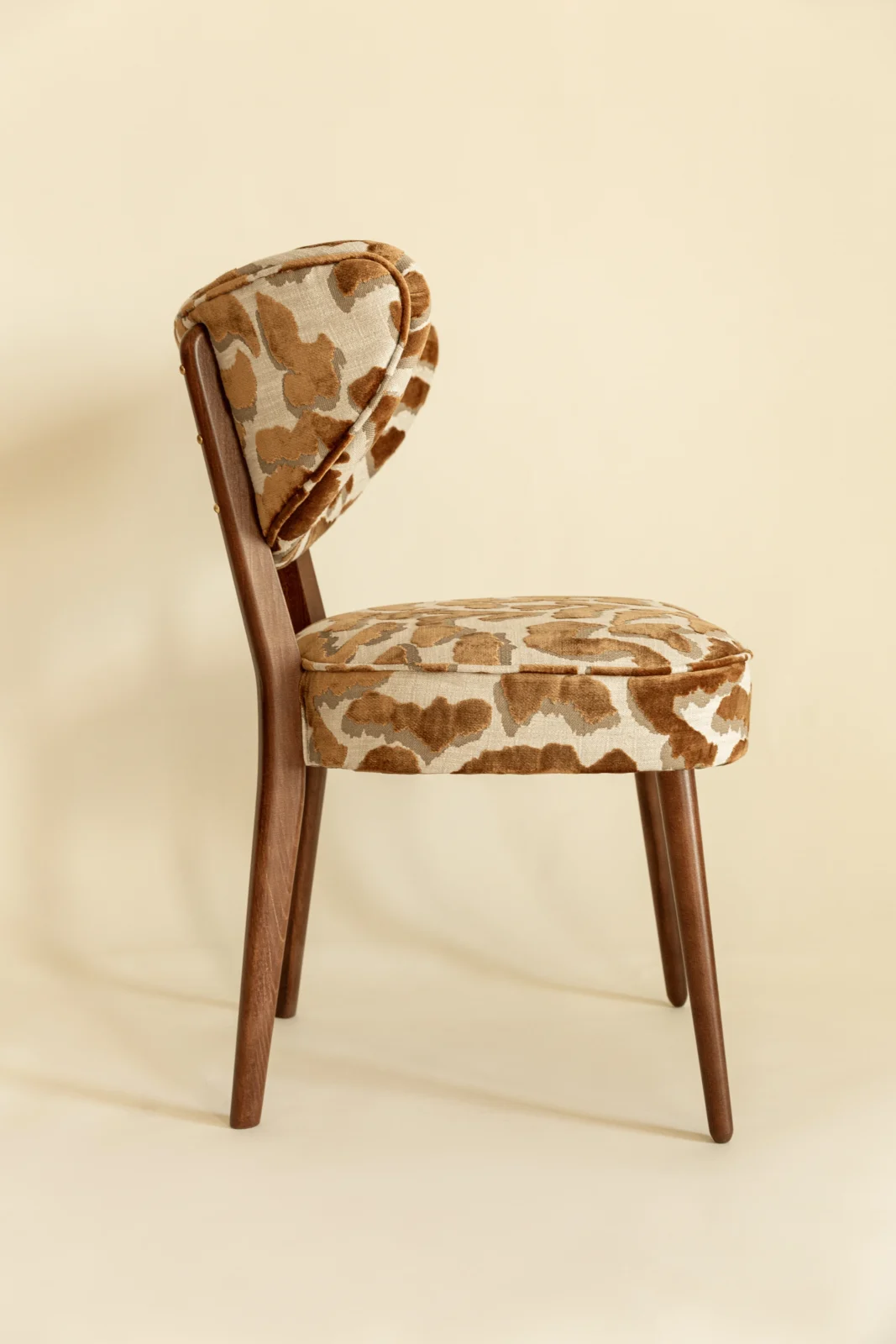 Vintola Studio Dining Chair, Casamance Nimbus Leopard Fabric — 7