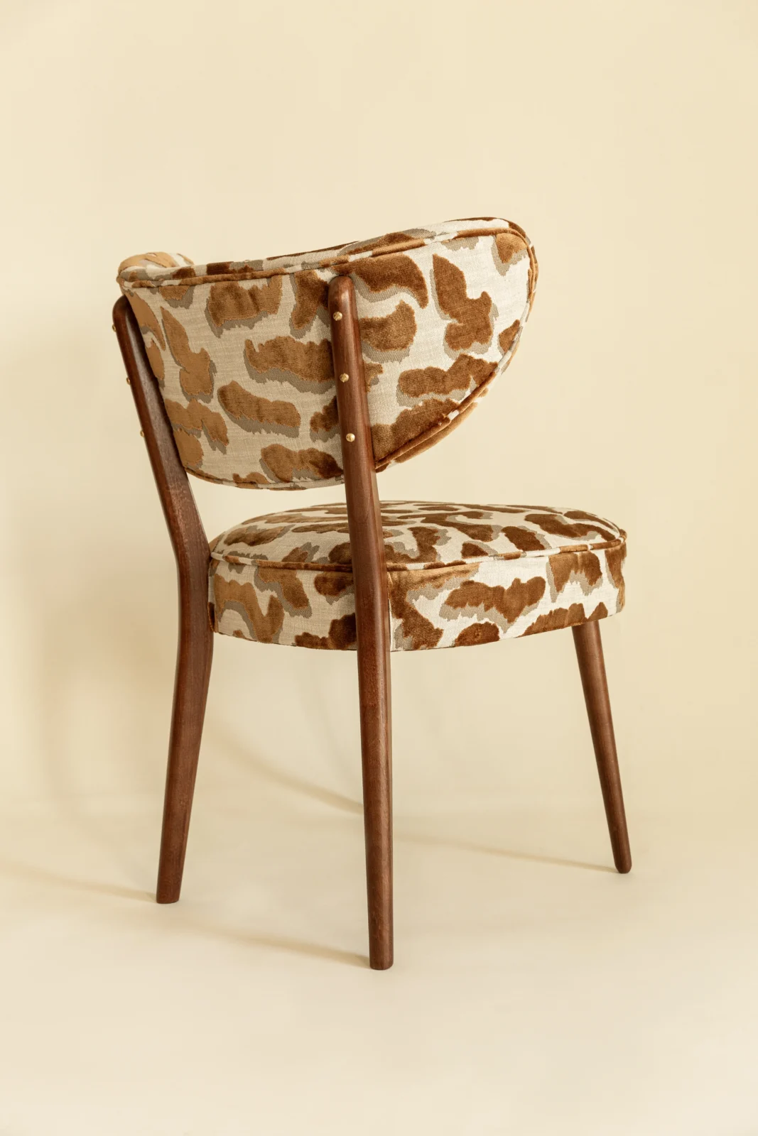 Vintola Studio Dining Chair, Casamance Nimbus Leopard Fabric — 6