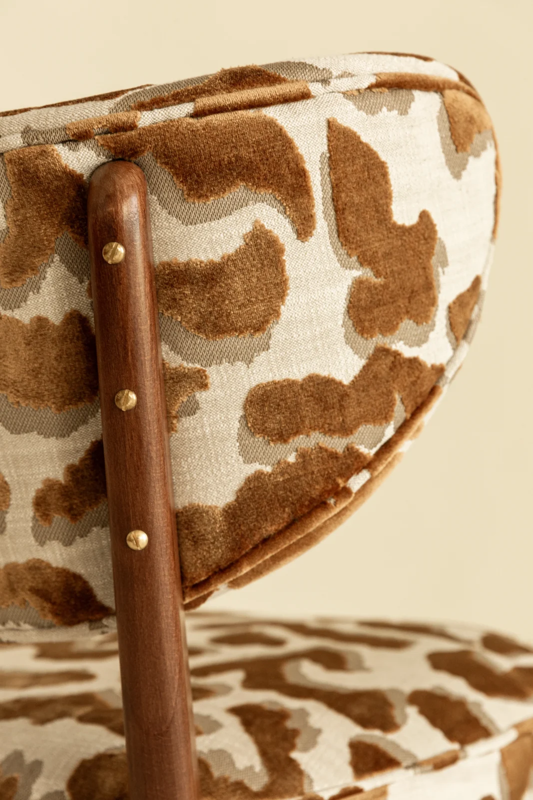 Vintola Studio Dining Chair, Casamance Nimbus Leopard Fabric — 4