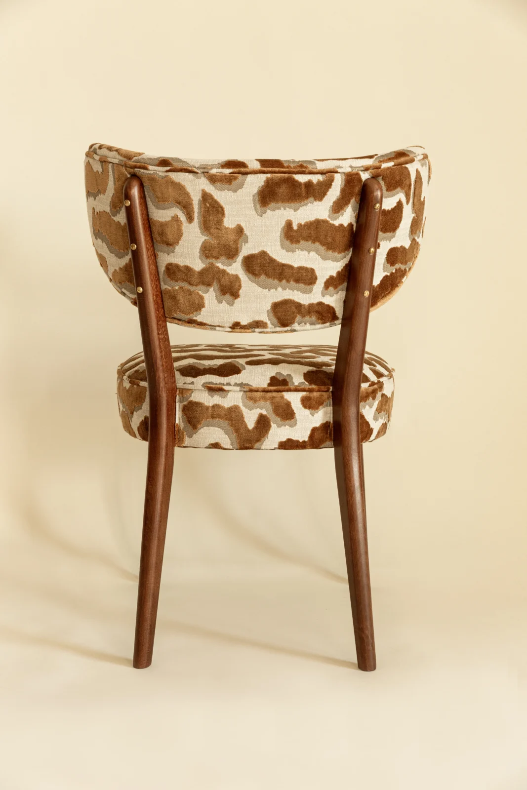 Vintola Studio Dining Chair, Casamance Nimbus Leopard Fabric — 3