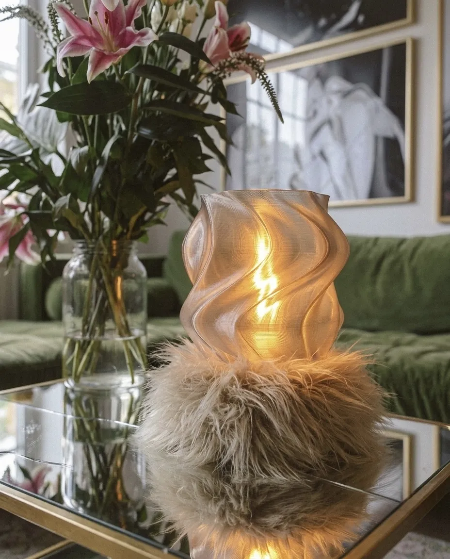Nebula Table Lamp in 3D Printed PLA — 4