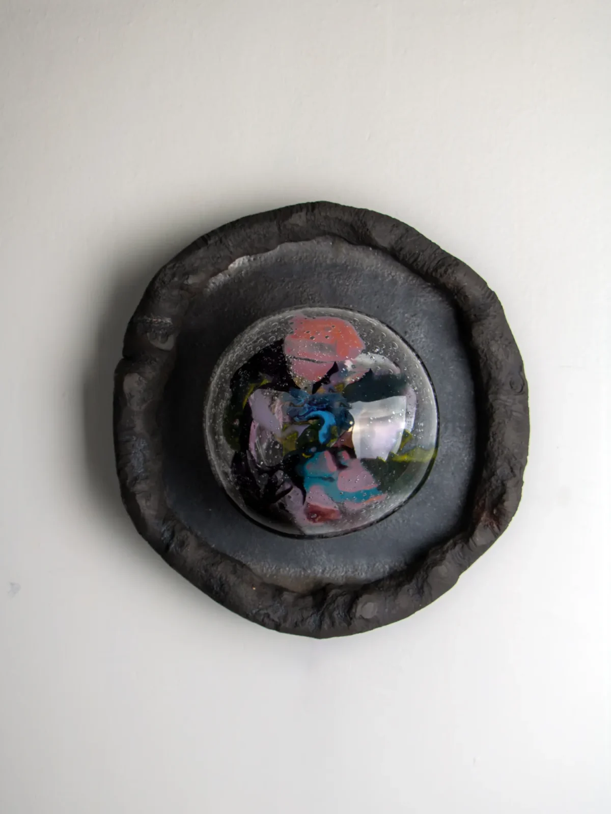 Asea No. 35 Sconce in Stoneware and Blown Glass — 4