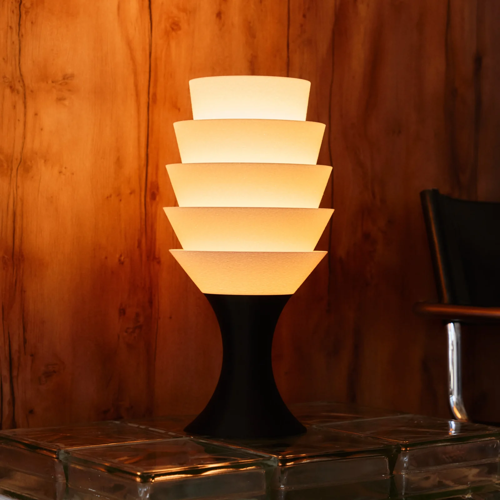 Empilé Grande Table Lamp In Black — 4