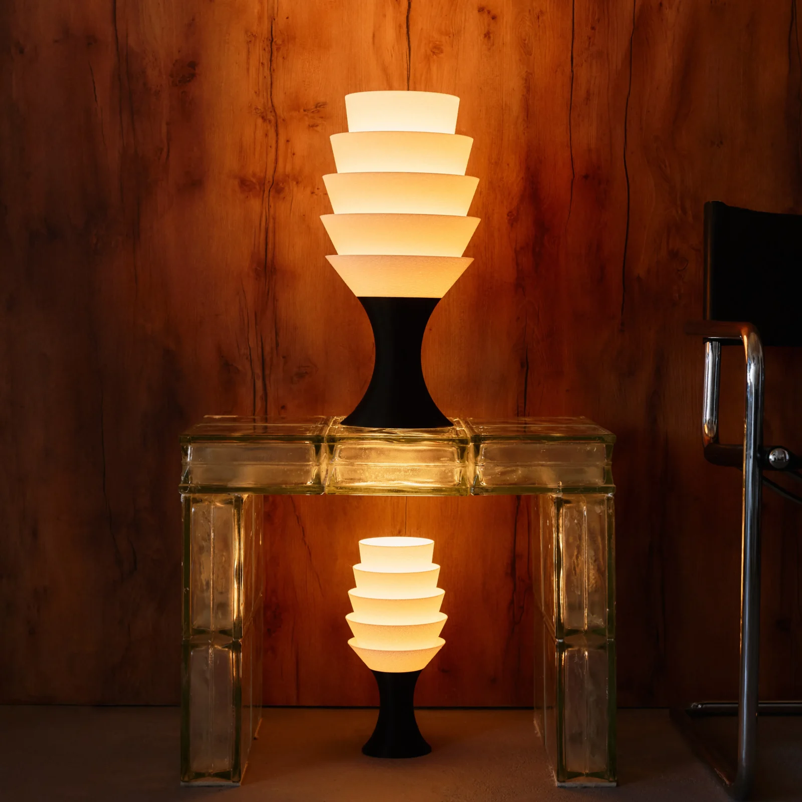 Empilé Grande Table Lamp In Black — 5