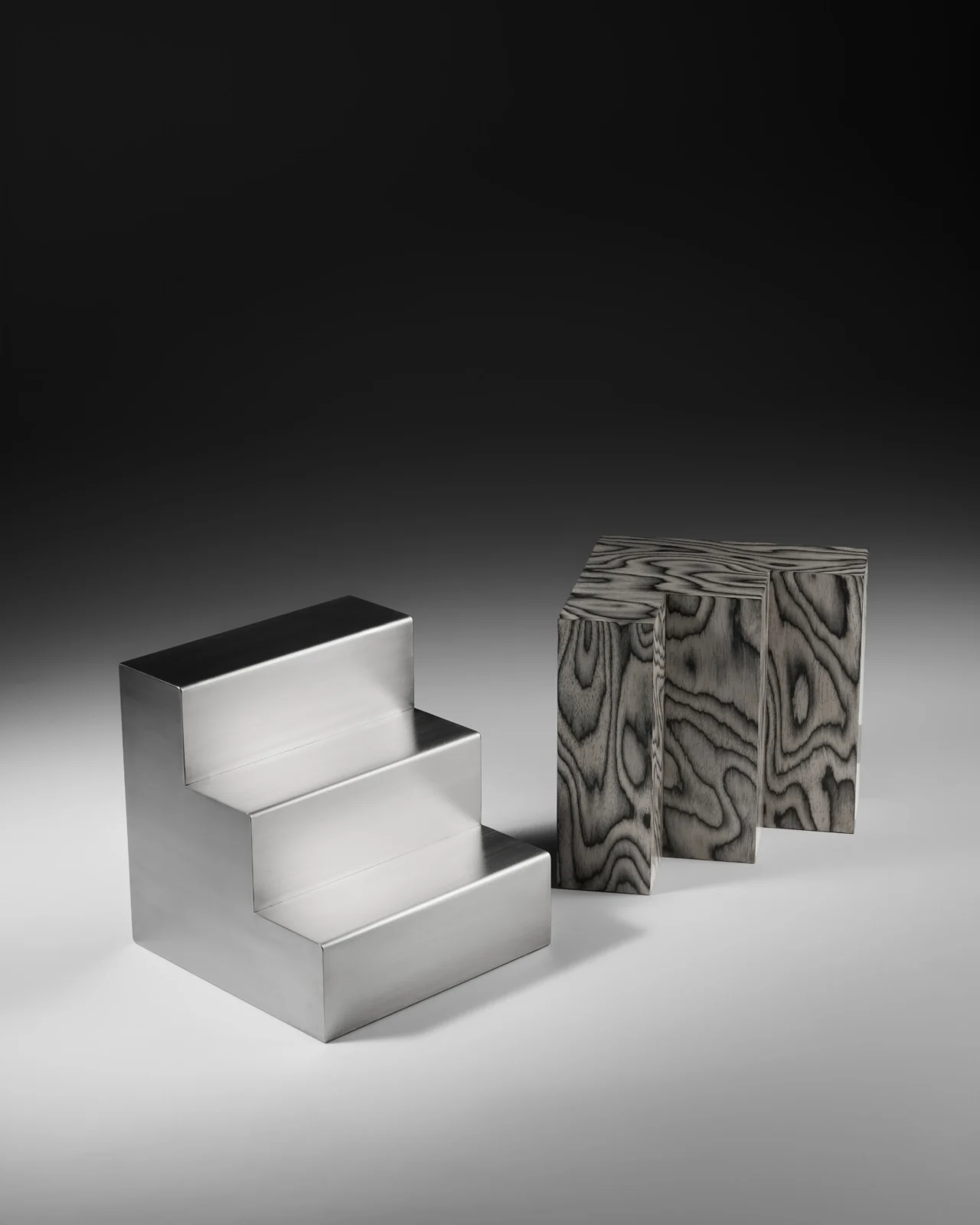Monolit Side Table in Stainless Steel — 3