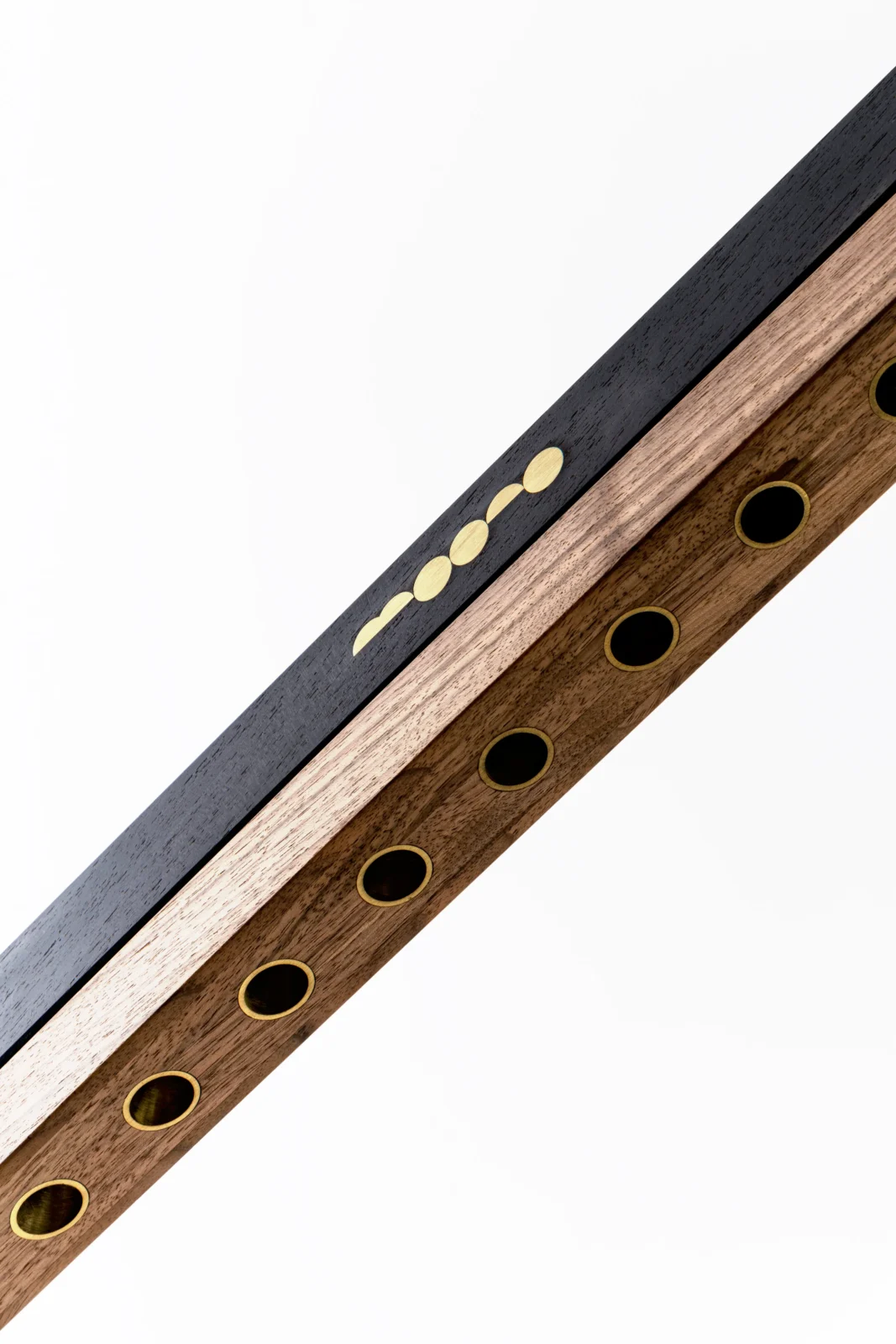 Moono Sliding Pendant Lamp in Wood and Metals — 10