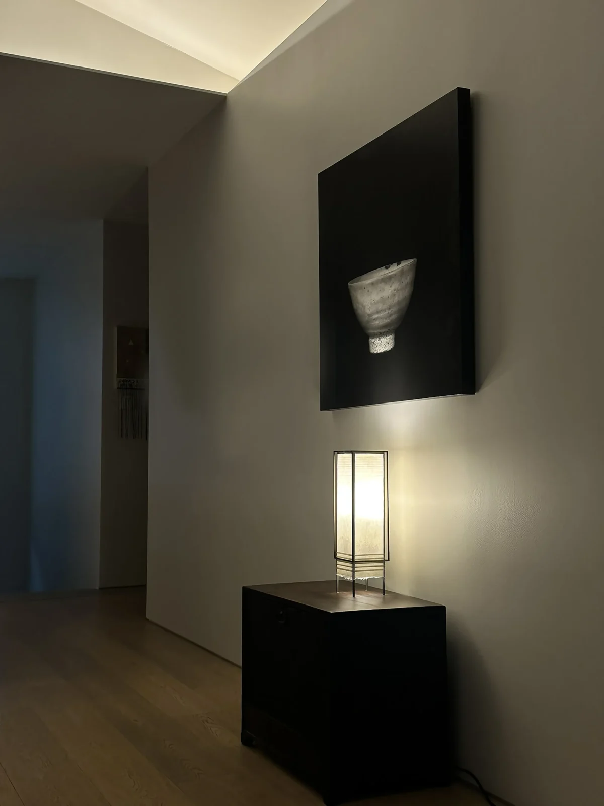 Table Lamp in Paper and Brass