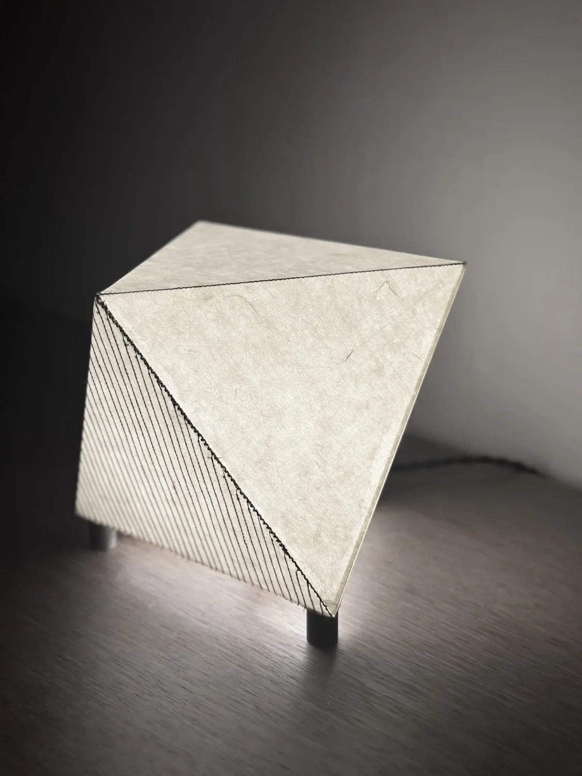 Biiit 007 Table Lamp In Paper And Brass — 7