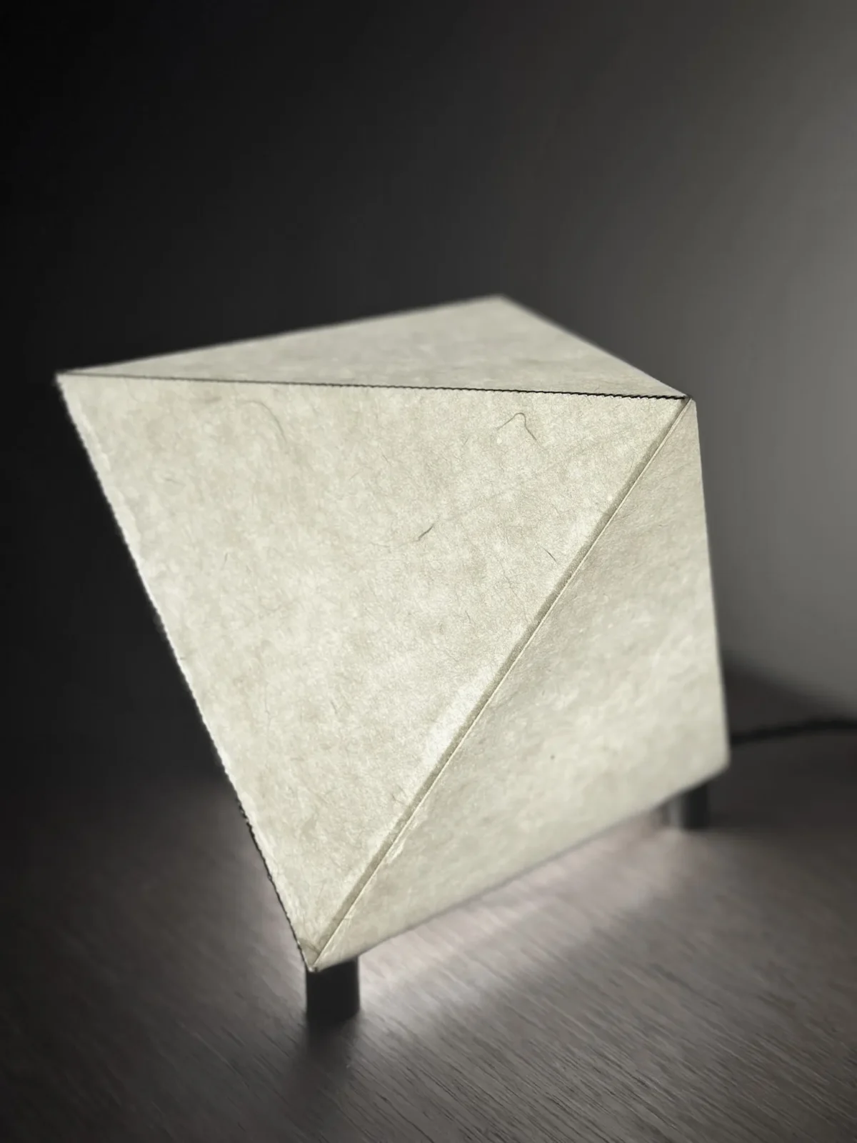 Biiit 007 Table Lamp In Paper And Brass — 8