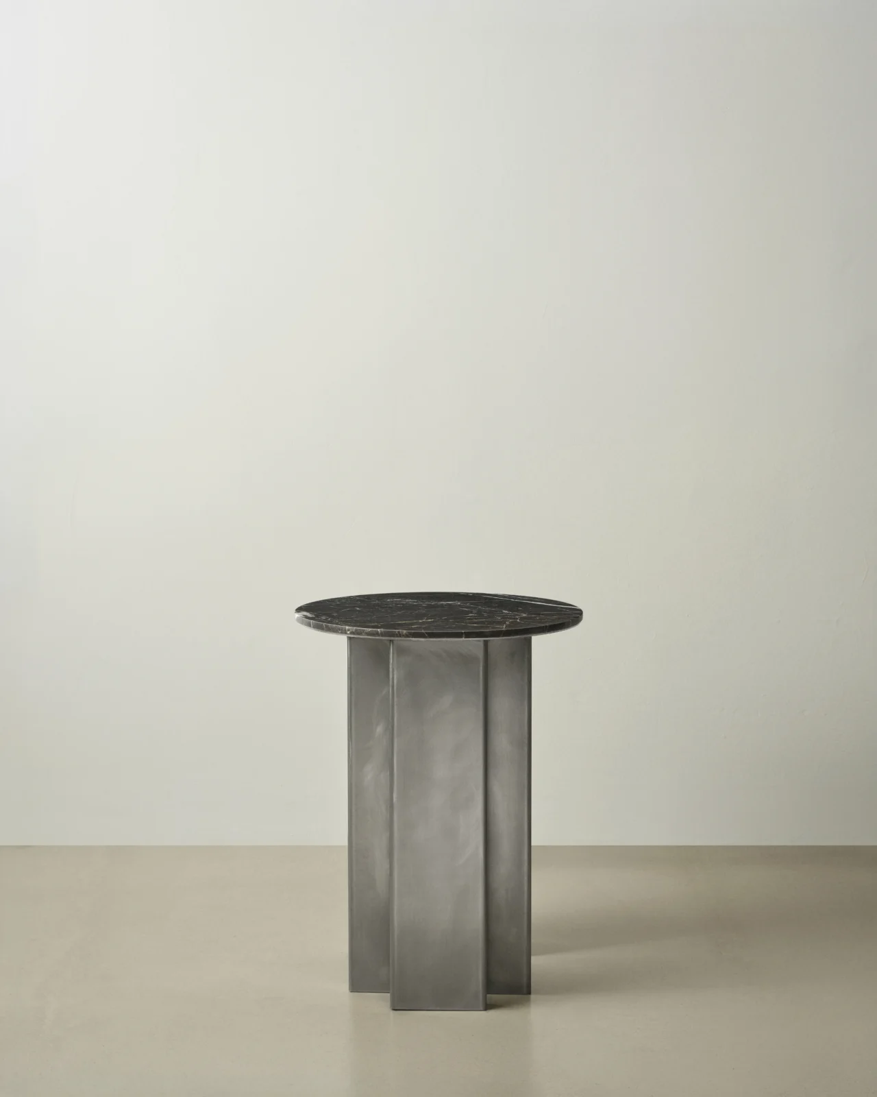 Cadena Side Table, Metal And Marble — 5