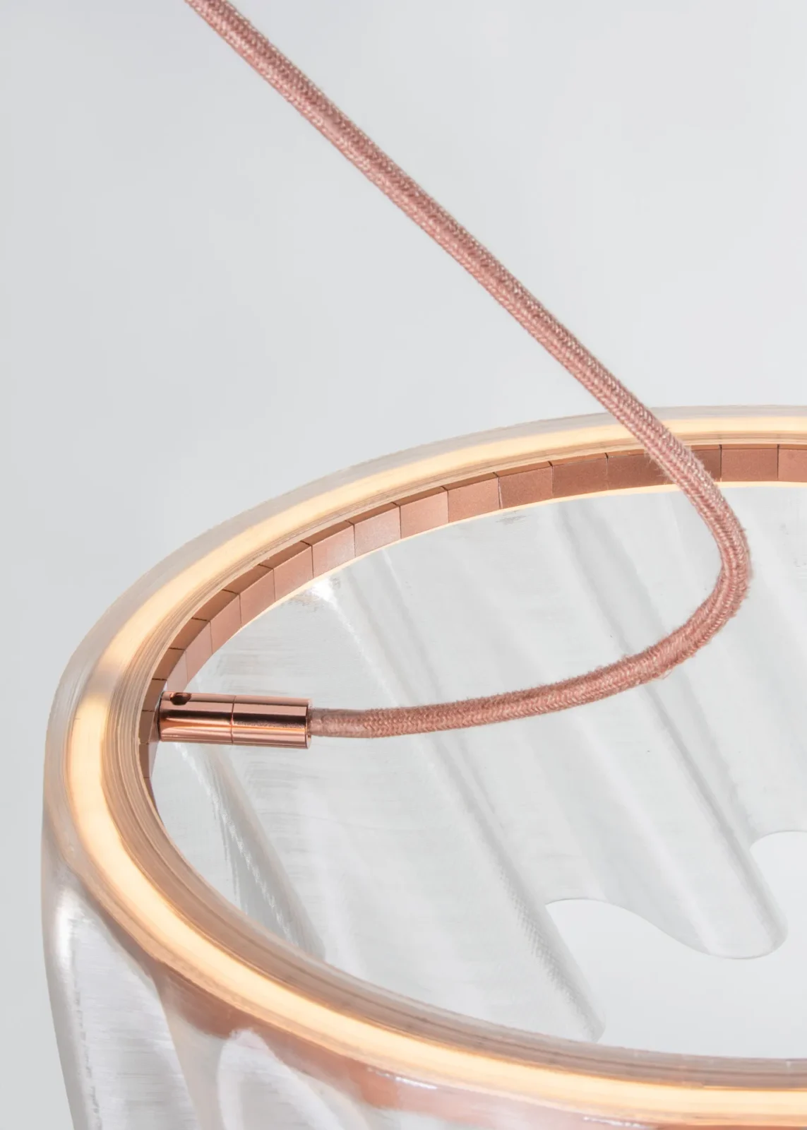 Wind Pendant Lamp in Aluminum, Copper & Recycled Plastic — 4