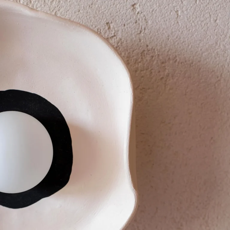 Flower Wall Sconce In Stoneware — 3