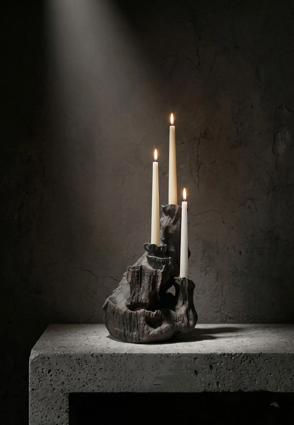 インテリア、オブジェ Abyss Candleholder No. 1 In Stoneware by Ceren Gürkan – ADORNO DESIGN