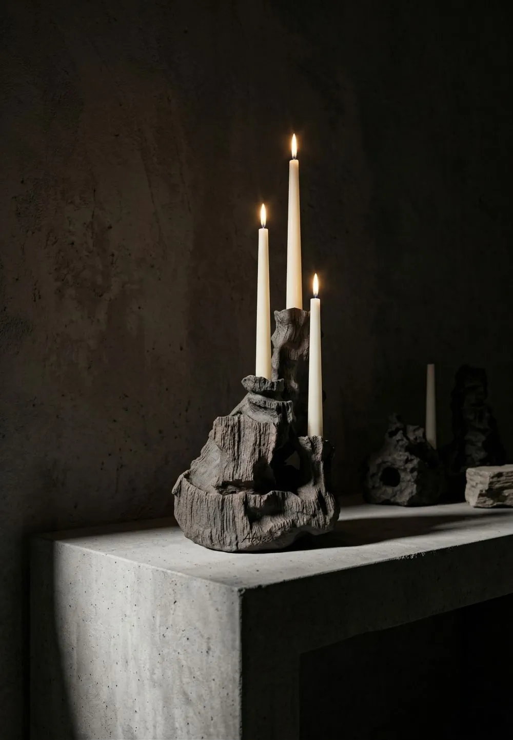 Abyss Candleholder No. 1 In Stoneware — 4