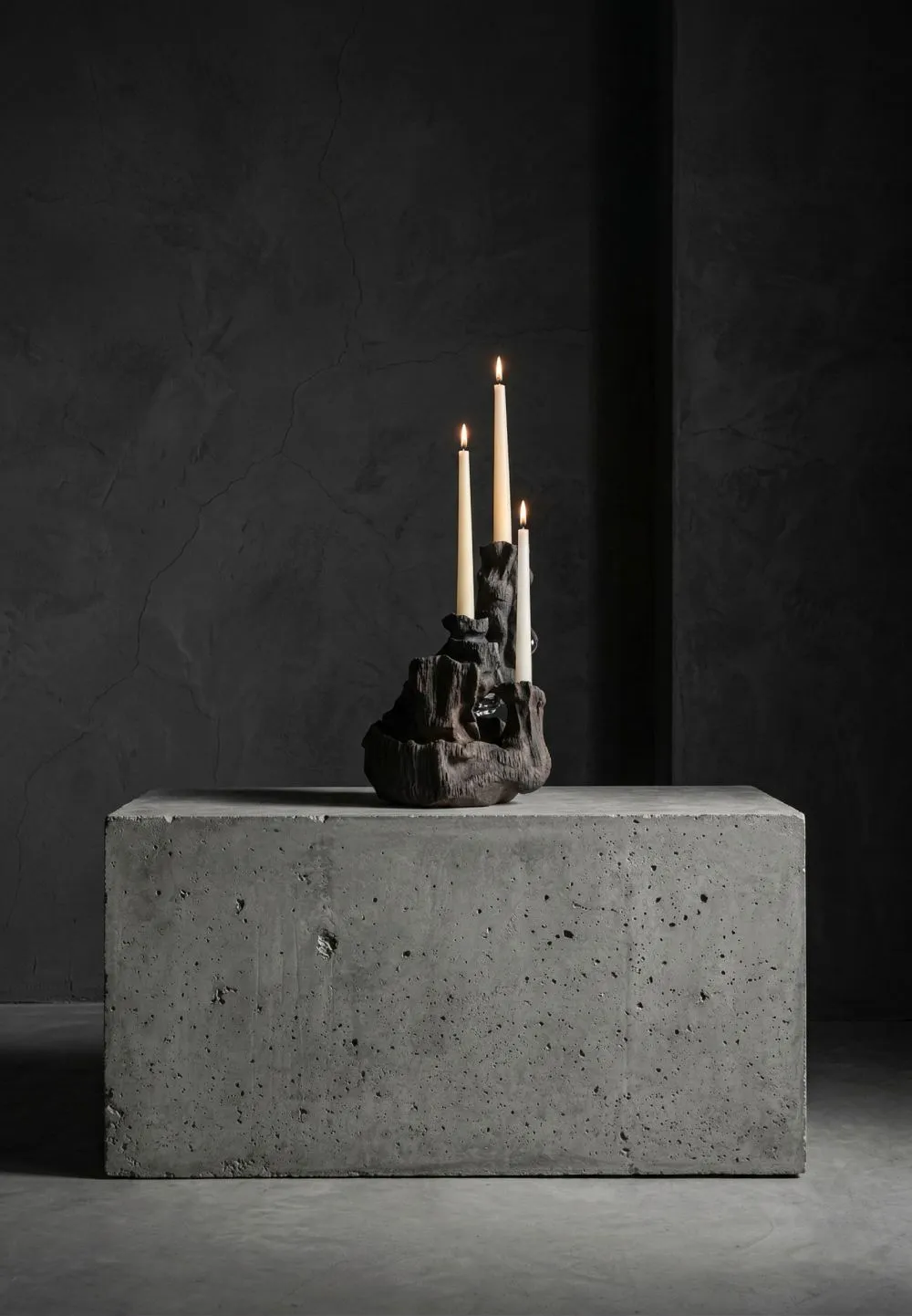 Abyss Candleholder No. 1 In Stoneware — 6