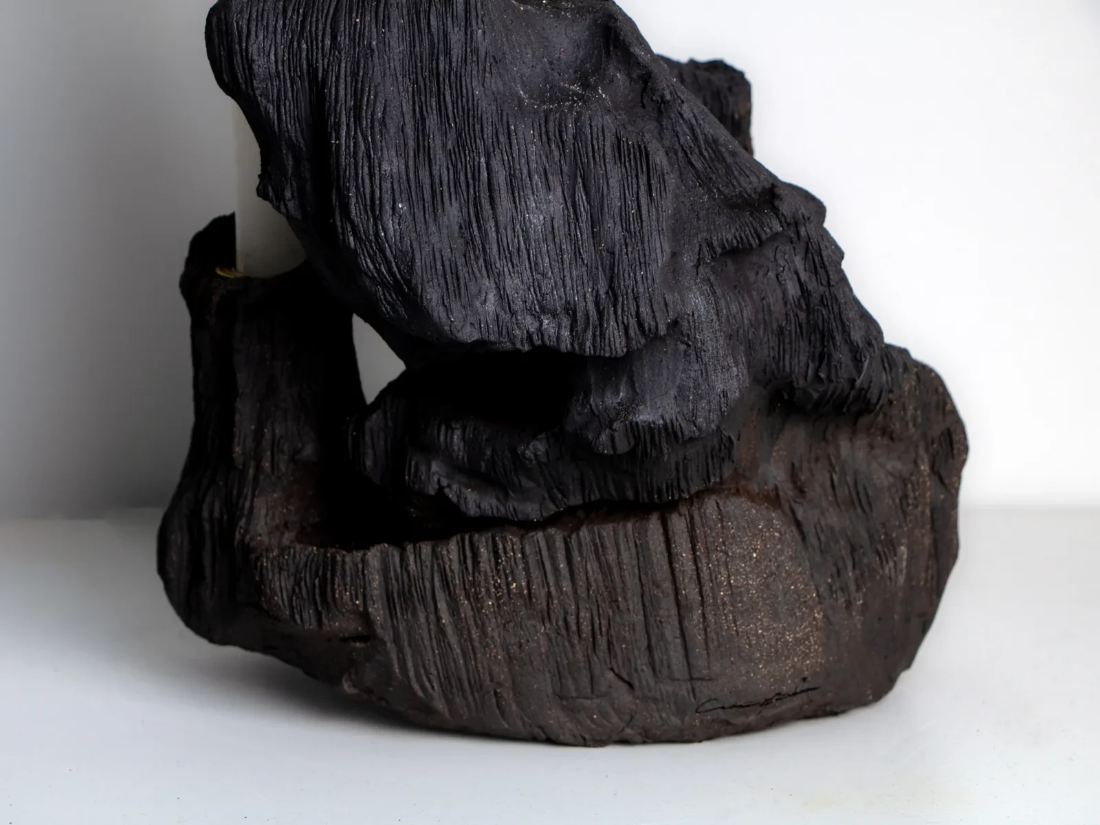 Abyss Candleholder No. 1 In Stoneware — 7