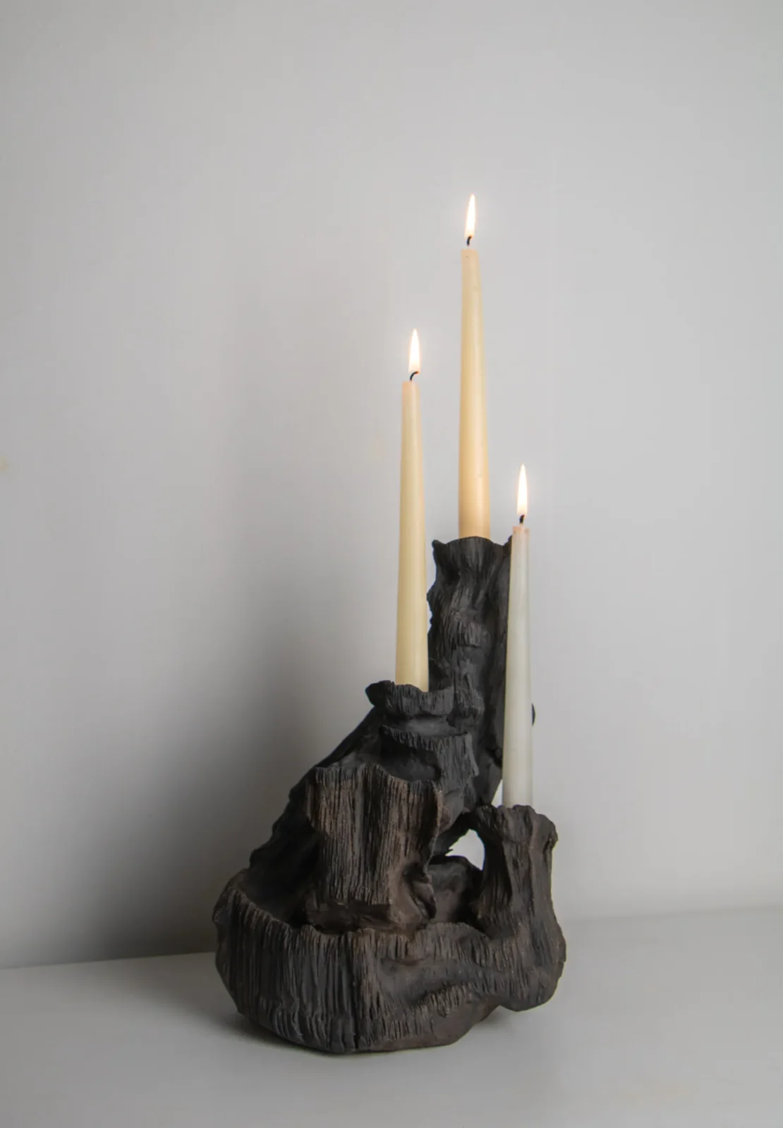 Abyss Candleholder No. 1 In Stoneware — 8