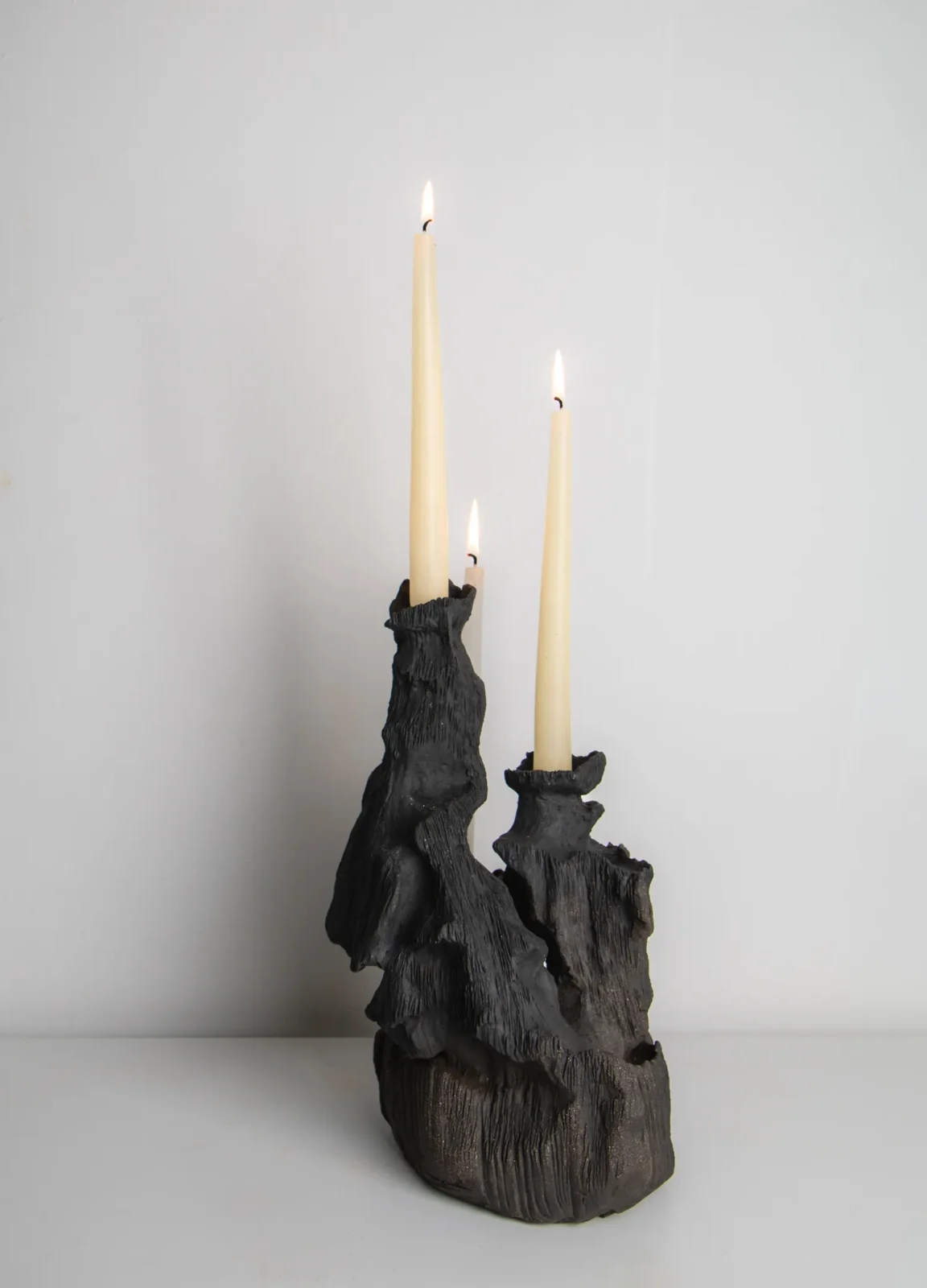 Abyss Candleholder No. 1 In Stoneware — 2