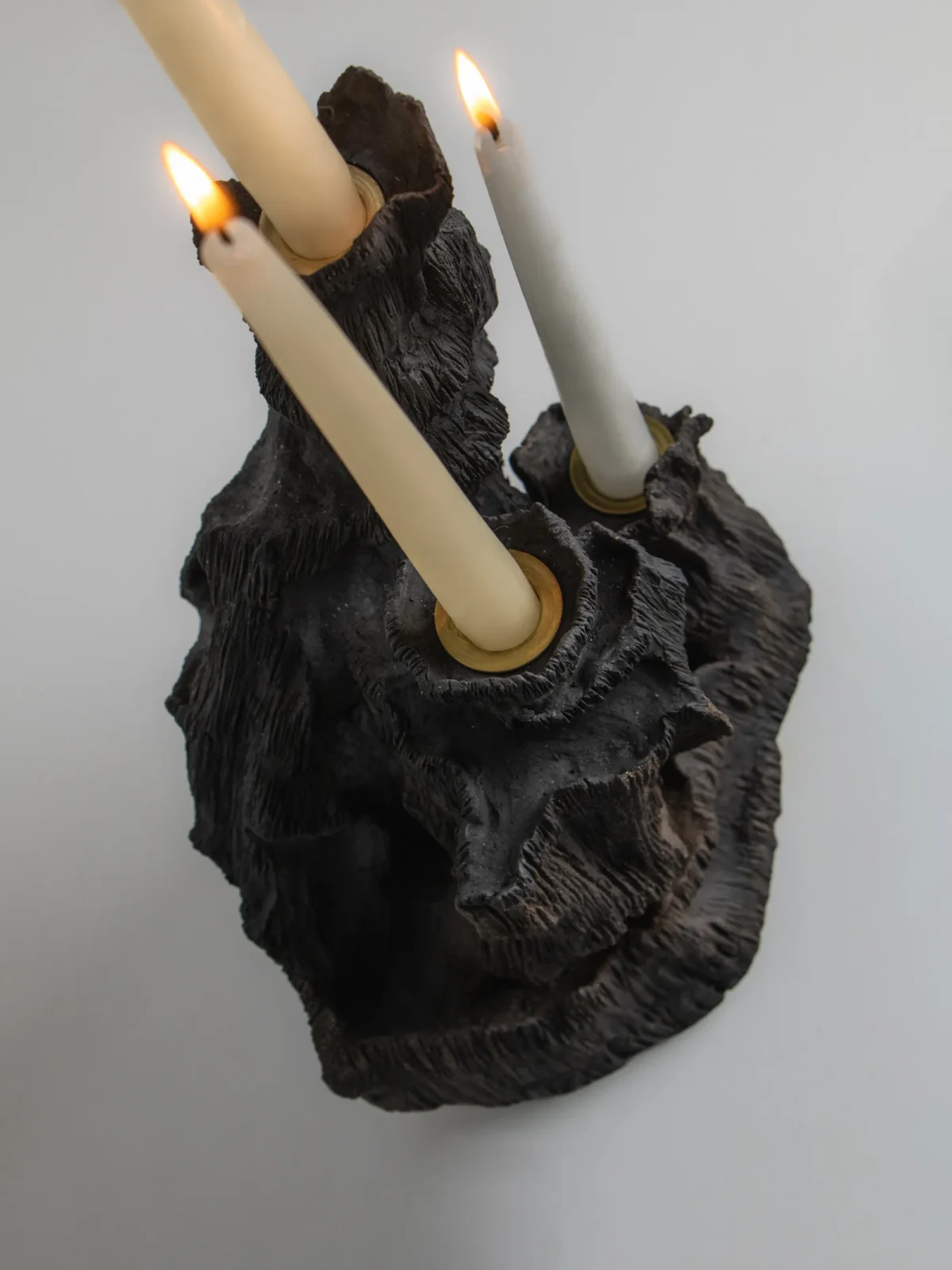 Abyss Candleholder No. 1 In Stoneware — 9