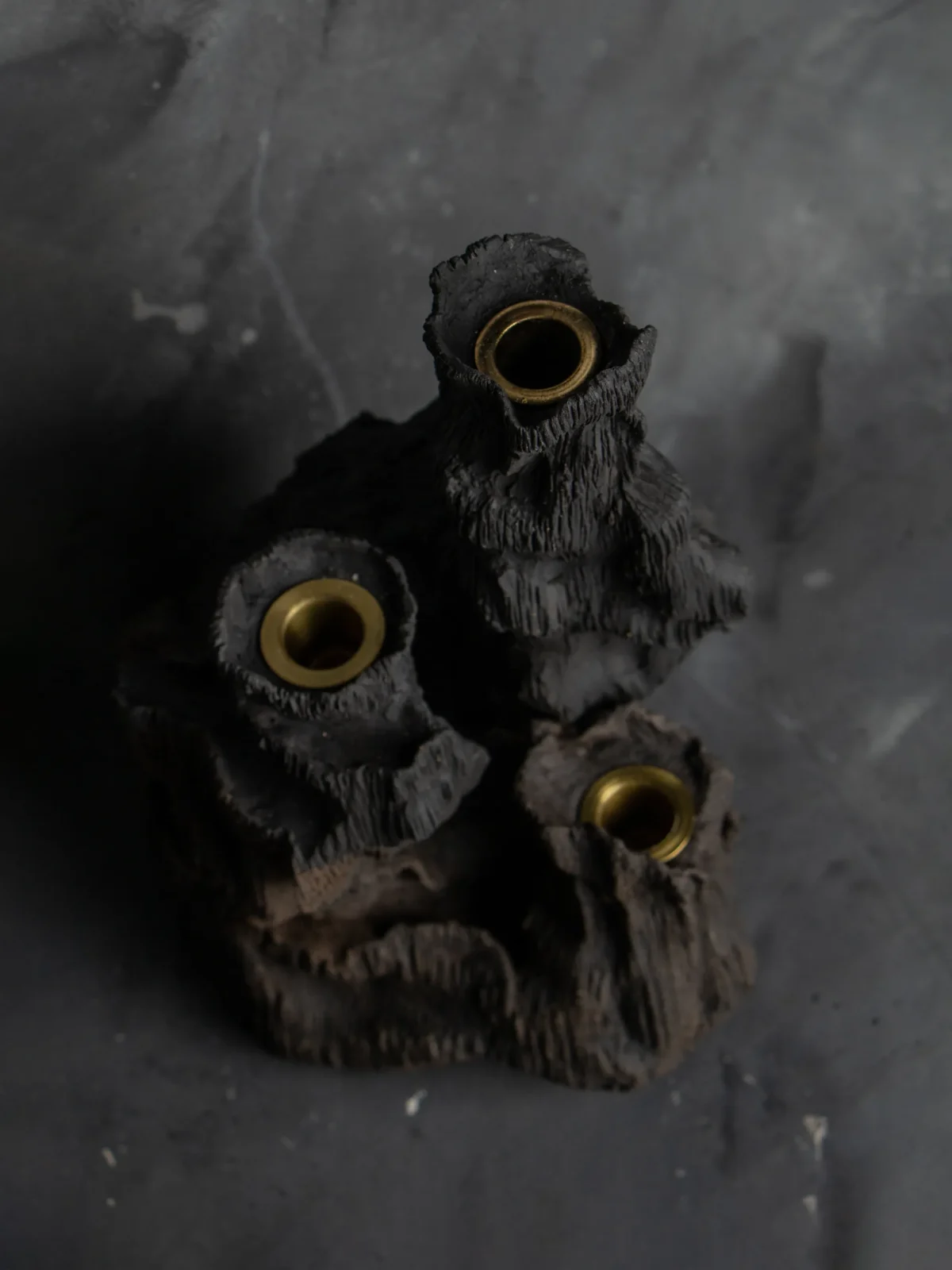 Abyss Candleholder No. 1 In Stoneware — 11