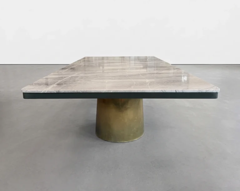 Benone Marmol Dining Table in Cast Bronze and Marble — 4