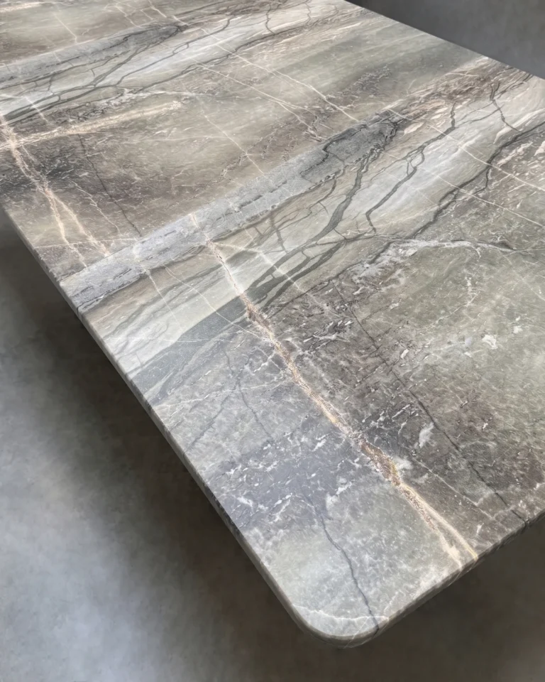 Benone Marmol Dining Table in Cast Bronze and Marble — 5