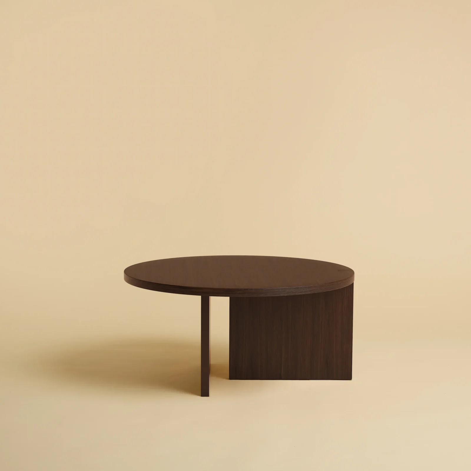 Round Solid Oak Coffee Table - Minami Series — 8