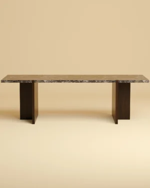 Marble And Oak Lounge Table - Palm Series