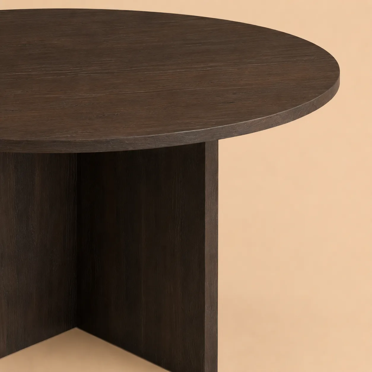 Solid Oak Round Dining Table - Hakata Series — 2